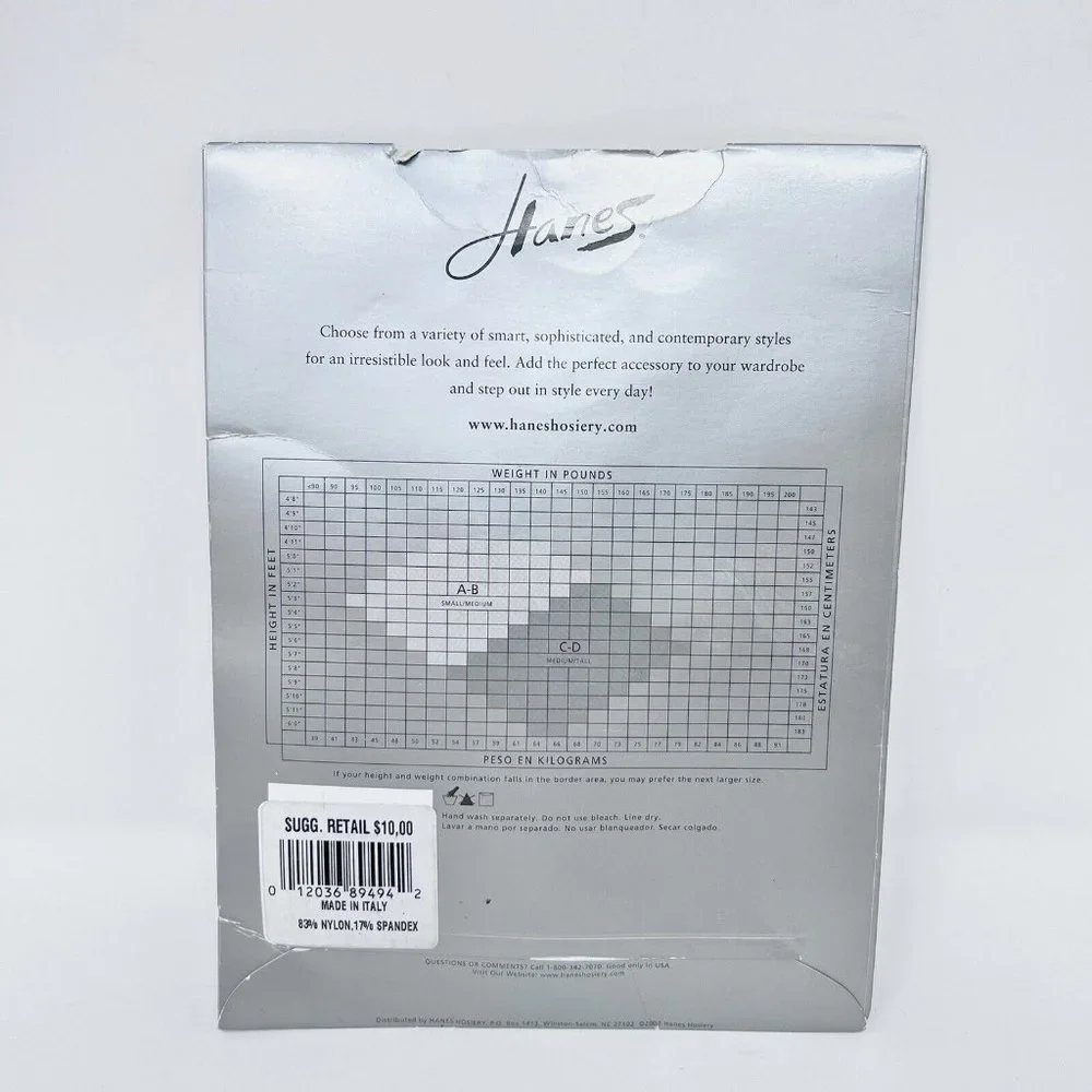 Hanes Fashion Wide Net Style OA254 Size CD color Nude‎ NIP